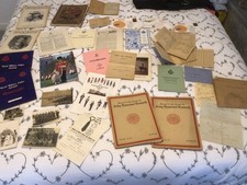 VINTAGE COLLECTORS LOT OF BRITISH ARMY  PAPERWORK  PHOTOS DOCUMENTS PHOTOGRAPHS