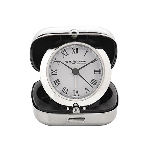 Silver fold alarm clock by - silver,