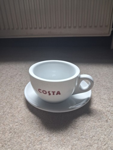 Costa coffee cup and saucer - and,