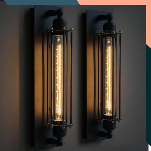 Industrial wall light - light, iron