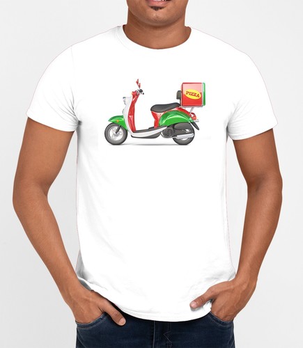 Pizza scooter italy shirt - pizza,