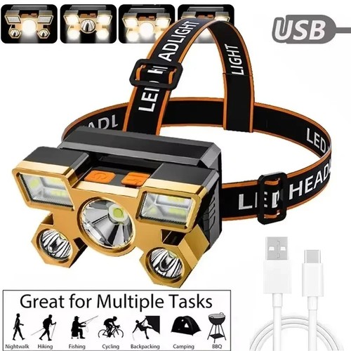 Head torch rechargeable led - rechargeable,
