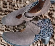 THINK! BROWN SUEDE & LEATHER