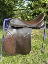 17” Ideal Saddle – British Leather – Wide Fit – Spring Tree