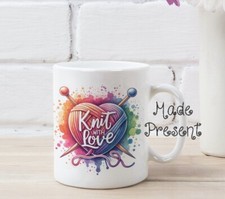 Novelty KNITTING mug 2 x