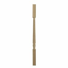 Solid White Oak 1100mm Classic Spindle Baluster 41x41mm