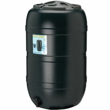 Ward Black Plastic Water Butt with Lockable Lid and Tap - 210 Litre GN325