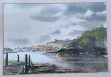 Watercolour painting of Whitby, North Yorkshire. Signed I Kenning
