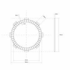 FCC CRANKED SINGLE CLUTCH DISC