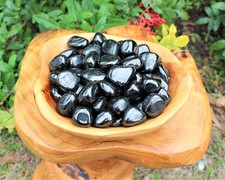 Jet Tumbled Stones:  1 lb