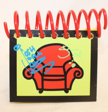 Blues Clues Handy Dandy Notebook signed by Steve, Donovan and Josh! JSA COA