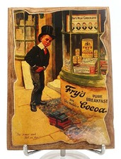 Retro 1960's vintage Fry's Cocoa advertising sign - Fab condition