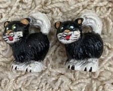 Vintage Cat Pencil Toppers X2