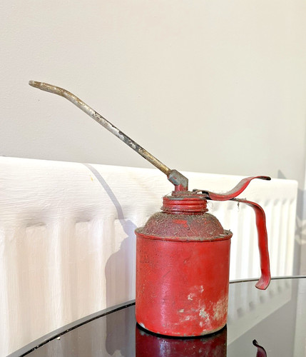 Vintage oil dispenser - vintage, can