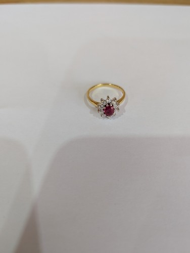 Gold 18ct ruby and - gold,