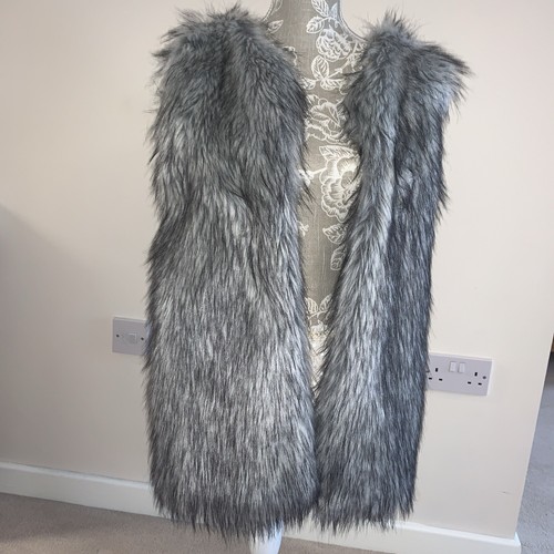 Faux fur gilet size - gilet, m