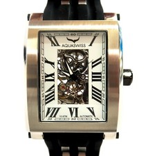Mint AQUASWISS ATANC Automatic Mens Watch Skeleton Dial 64XGA001 12 ~ 45mm Case