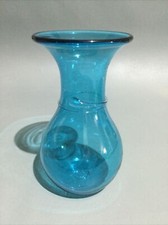 Bristol Glass Bath Aqua Vase