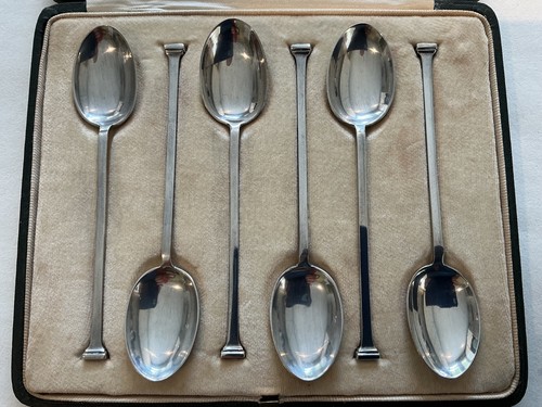 Sterling silver set cased - sterling,