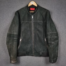 HUGO BOSS Leather Jacket Mens
