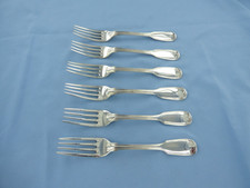 AN ANTIQUE SET OF SIX STERLING