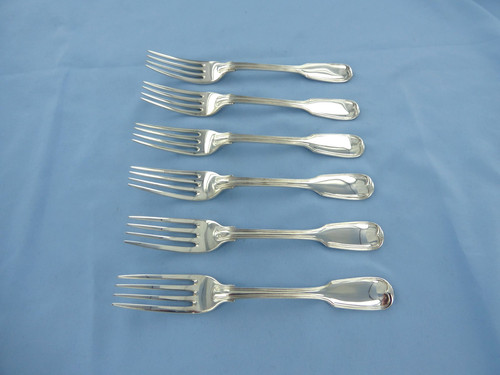 Antique set six - six, sterling