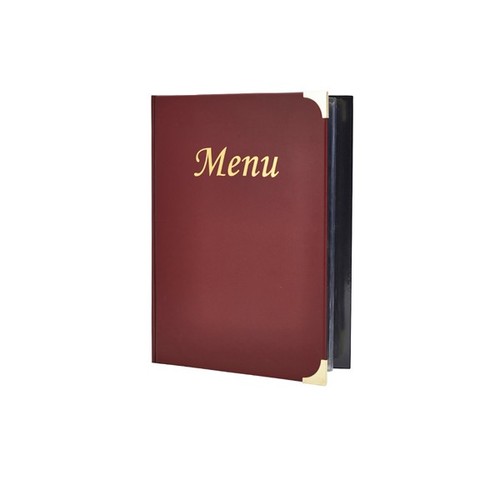Genware menu holder leather - holder, pu