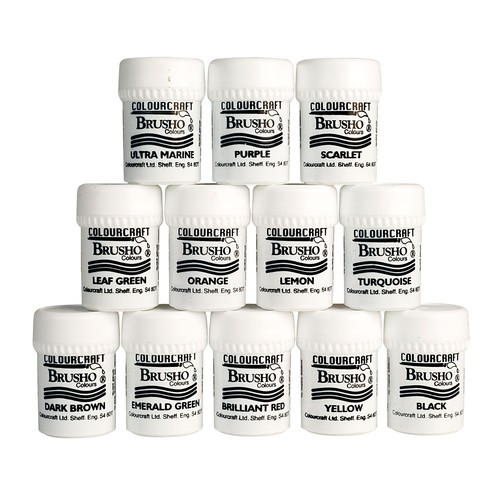 Colourcraft brusho pack 12 - colourcraft,