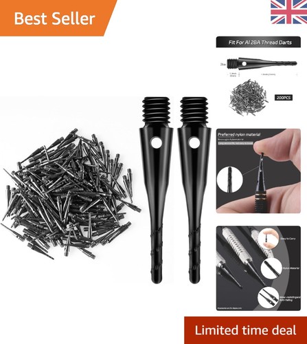 200 black soft tip dart - black,