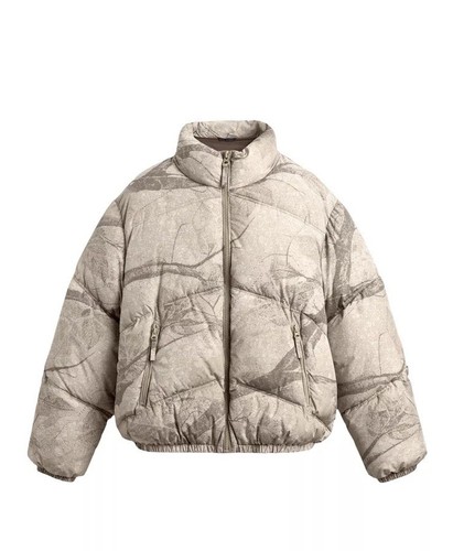 Zara abstract print puffer - zara,