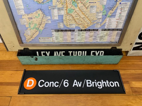 Nyc subway roll sign r32 - ny,