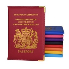 PU Leather Passport Holder Cover For British And European Passport Protector Cov