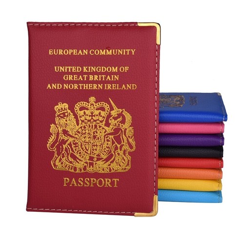 Leather passport holder - passport,