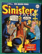 SINISTER TALES #7 (Alan Class 1964) - Ghost Came C.O.D  - 6.0 OW Pages