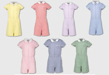 Girls Gingham School Playsuit