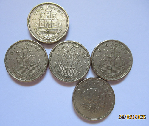 Rare gibraltar circulated 1 - gibraltar,