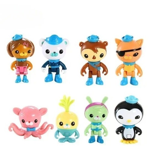 8pcs set the octonauts - set, action