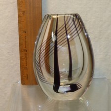 SIGNED Kosta Boda 4" Vase