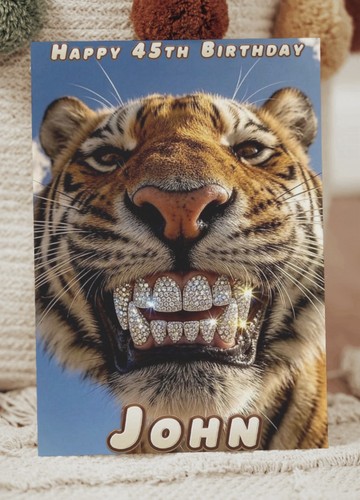 Tiger funny teeth - tiger,