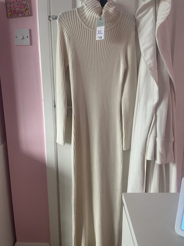 Ladies knitted jumper dress - knitted,