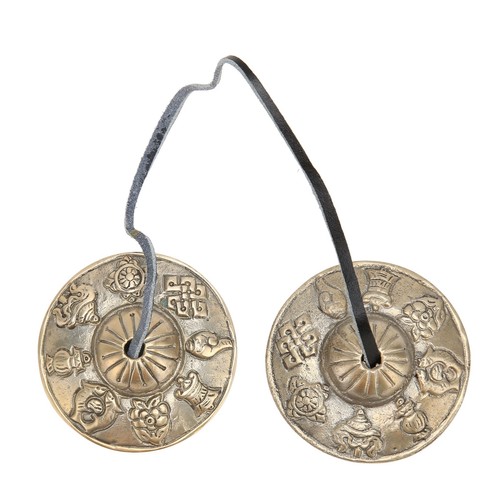 Tibetan cymbals auspicious - tibetan,