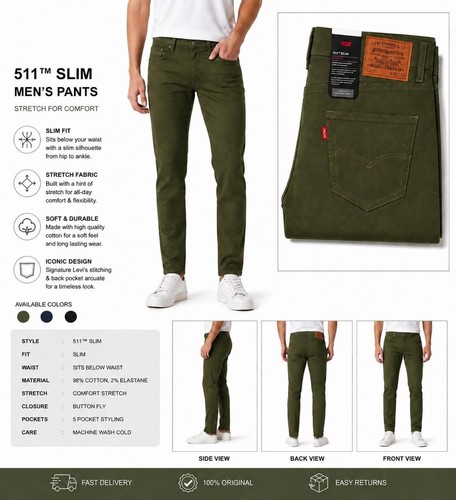 Levi 511 slim fit - fit, chinos