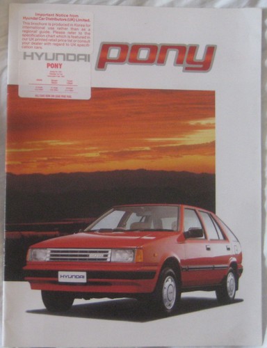 Hyundai pony brochure - hyundai,