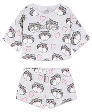 Ladies Pyjamas DISNEY LUCIFER CINDERELLA Women 6-24 Boxy T-Shirt Shorts Primark