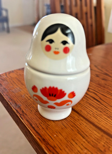 Matryoshka doll ceramic holder - matryoshka,
