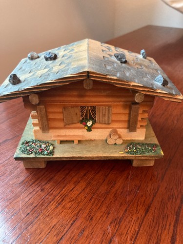 Vintage wooden swiss chalet - vintage,