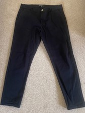 Crosshatch Chino Roysden Trousers Mens Navy 36 x 32 