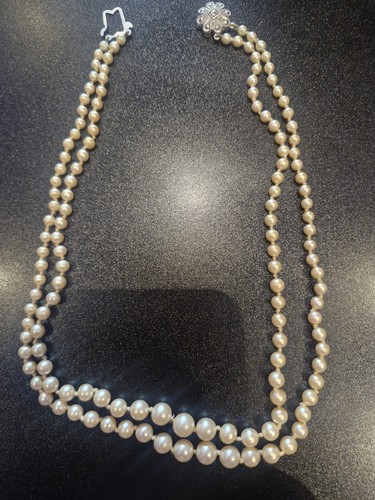 Vintage lotus graduated pearl - vintage,