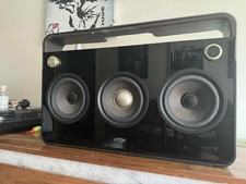 TDK Life On Record 3 Speaker Black Boombox FM AUX Portable fully Working 