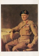 Military Art Postcard -Field Marshall The Viscount Montgomery of Alamein RR22528